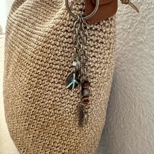 The Sak Taupe Woven Tote Bag